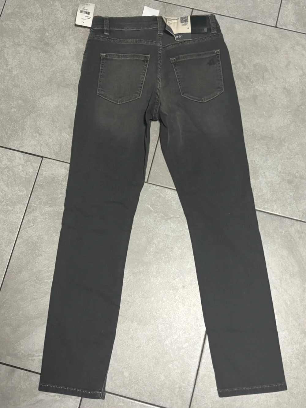 DL1961 Brady Slim Kids Black Knit Denim Jeans
